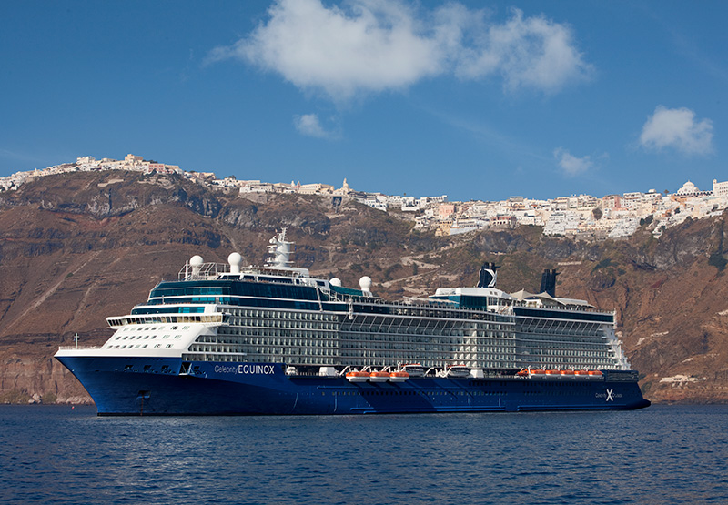 Celebrity Equinox in Santorini