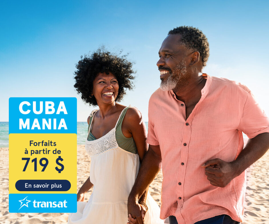 Nouvelle promotion Cubamania : des forfaits à partir de 719$ avec Air Transat