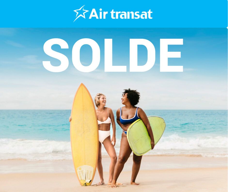 Air Transat : SOLDE sur les vols