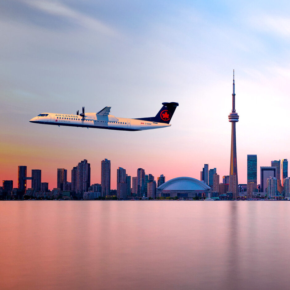 Air Canada : vols directs depuis le centre-ville de Toronto vers les États-Unis