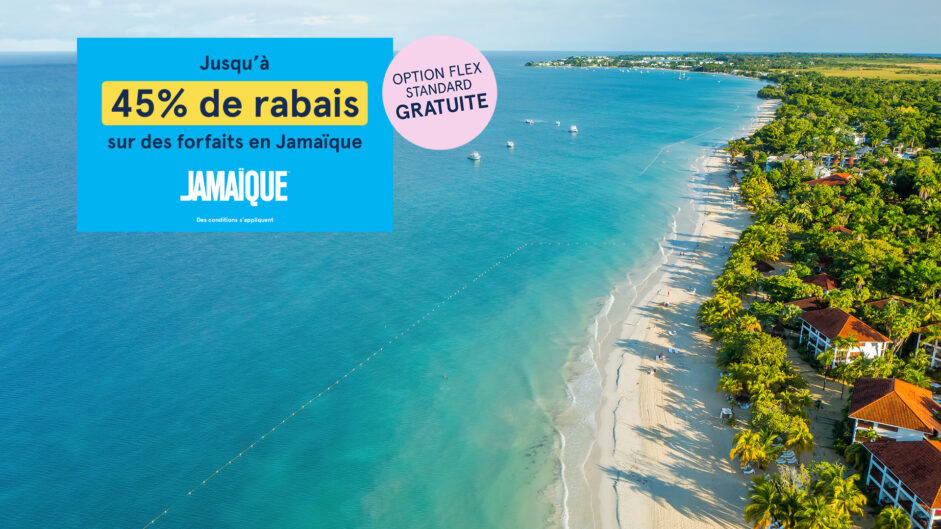 Transat : jusqu&rsquo;à 45% de rabais sur la Jamaïque