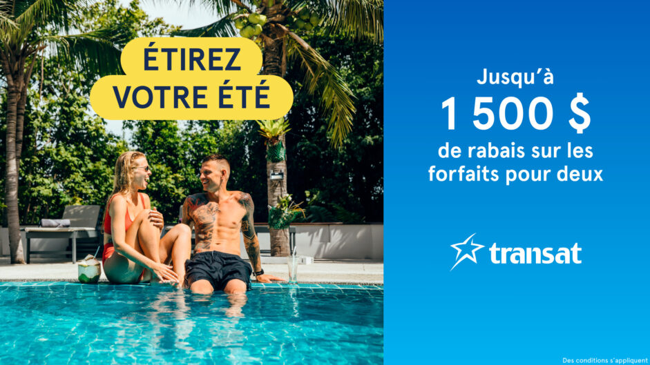Transat : Solde sur les forfaits pour étirer l&rsquo;été